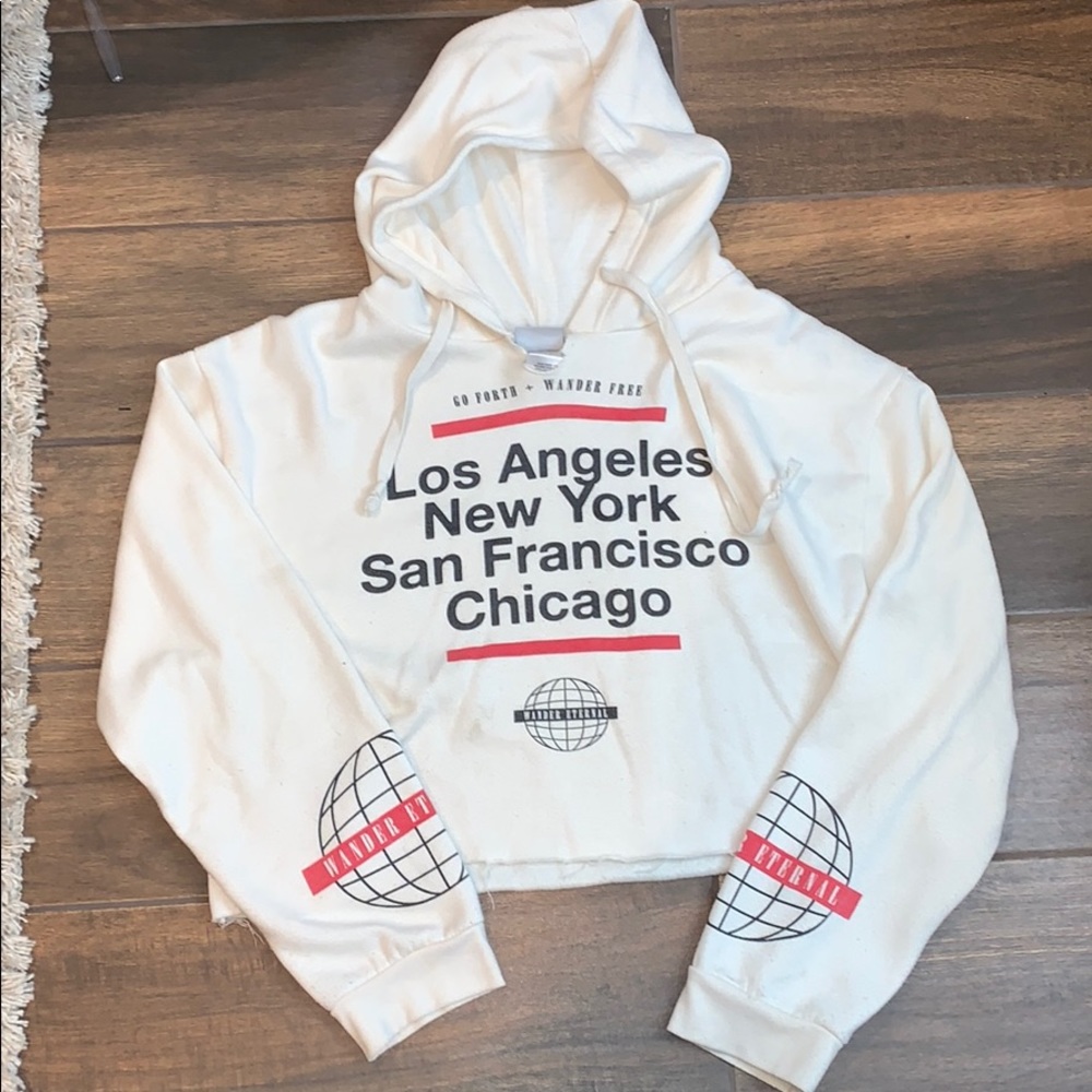 Cropped Graphic Sweatshirt